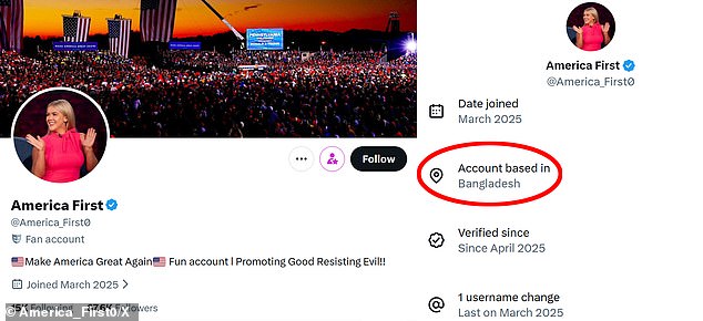 MAGA diehard X accounts are run from far-flung foreign countries as new location feature exposes sinister deception plot