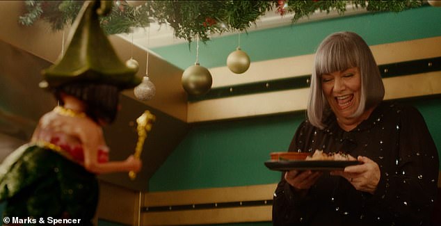 Marks & Spencer has revealed its Christmas advert for 2025 starring Dawn French (pictured right) and celebrity chef Tom Kerridge