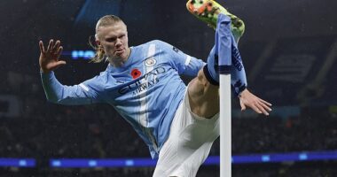 Erling Haaland scored once again for Manchester City as they beat Liverpool 3-0 on Sunday