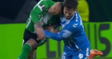 Former Man United winger Antony avoided being shown a red card for an apparent headbutt