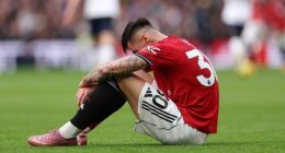 Man United striker Benjamin Sesko will be out for up to a month after suffering a knee injury