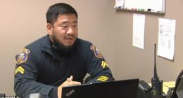 Corporal Michael Schoone told WFMZ that the shooting happened when a dog 'jumped up onto the bed'