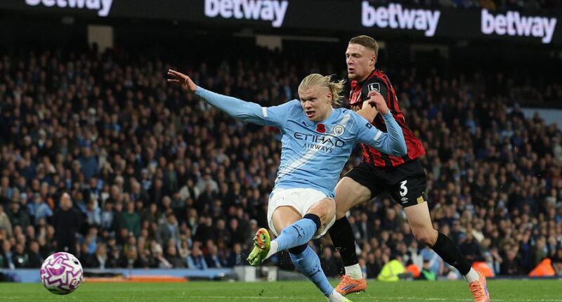 Manchester City vs Bournemouth - Premier League LIVE: Latest score and updates as surprise star scores hosts' third after Erling Haaland double