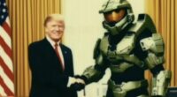 Donald Trump can now add another war he's ended to his long list of peace deals. The video game retailer GameStop announced this weekend that the 25-year 'console wars' has officially ended after Microsoft said it would release the Xbox game 'Halo' on the rival PlayStation 5. The White House took advantage of the latest gaming culture development on Monday by posting an AI-generated photo of Trump saluting the American flag outside the White House while wearing Halo protagonist Master Chief's armor.