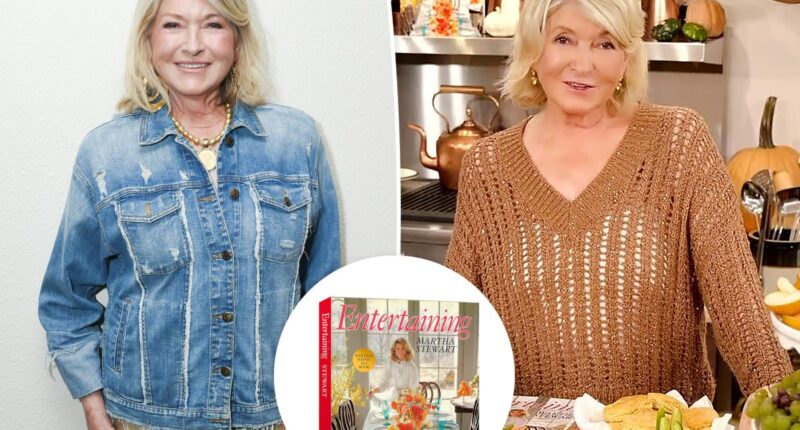 Martha Stewart's first book, 'Entertaining,' is back on shelves