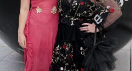 Helena Bonham Carter and Tim Burton's extremely private nepo daughter Nell Burton, 17, seen in June at an event with her mom, has made her modeling debut