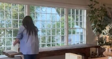 Meghan posted a video of her arranging As Ever products to sell at Californian bookshop, Godmothers