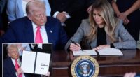 Donald Trump invited his wife to take the unprecedented step of signing an executive order. First Lady Melania Trump was in the White House on Thursday with her husband for the signing of an order that means a lot to her agenda helping children. First the president signed the order on developing private-public partnerships to help teens transitioning out of foster care. He then asked if his wife would also pen her signature on the order.