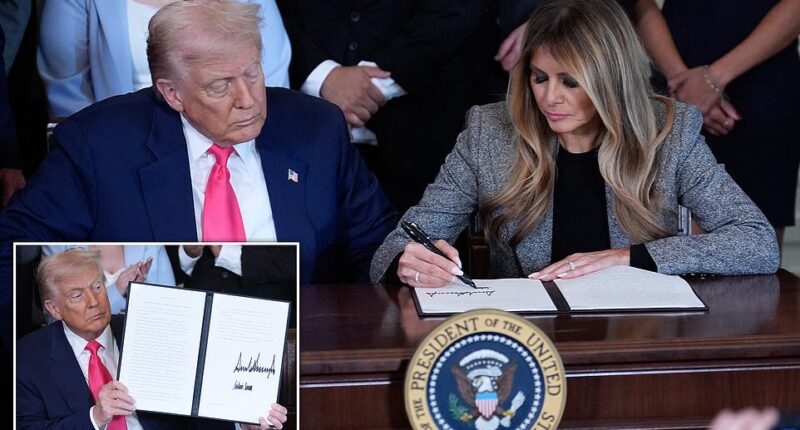 Donald Trump invited his wife to take the unprecedented step of signing an executive order. First Lady Melania Trump was in the White House on Thursday with her husband for the signing of an order that means a lot to her agenda helping children. First the president signed the order on developing private-public partnerships to help teens transitioning out of foster care. He then asked if his wife would also pen her signature on the order.