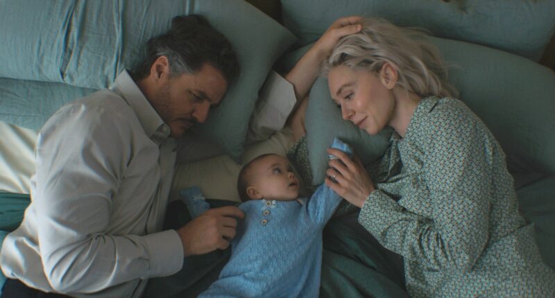 Sue, Reed and Franklin in Fantastic Four First Steps