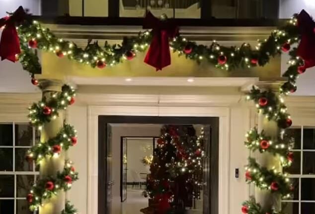 It may still be November, but Michelle Keegan and Mark Wright have put their Christmas decorations up early at their £3.5million Essex mansion
