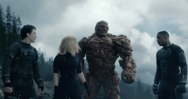 Miles Teller, Kate Mara, Jamie Bell, and Michael B. Jordan in Fantastic Four (2015)
