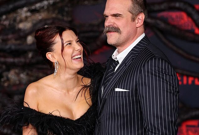 Millie Bobby Brown has insisted that she 'felt safe' working with David Harbour on set of Stranger Things despite her alleged bullying report. They're seen together earlier this month
