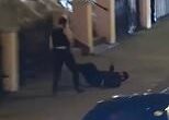 Moment knife-wielding phone thief gets instant karma as he's floored by Met Police officer