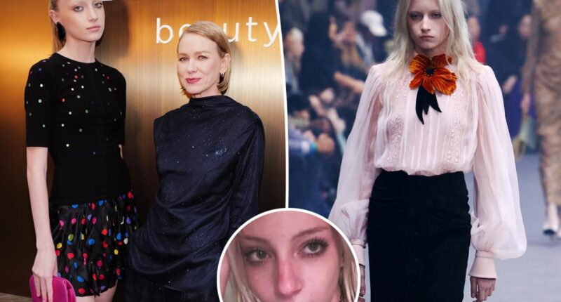 Naomi Watts’ teenage model daughter Kai shows off tongue piercing in selfie on Instagram