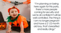 New Mom Refuses To Miss 400-Person Halloween Bash, Takes Her Baby With Her, Partner Is Shocked