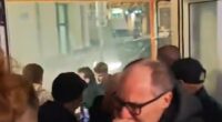 A video emerged on Monday night of fans cramming into a bar, a couple of them coughing as it was suggested that Marseille fans had thrown tear gas at them and then run away