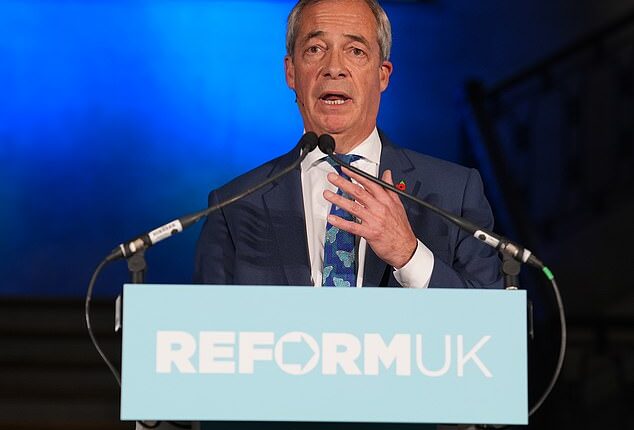 Nigel Farage warns Britain is on the verge of financial collapse with 'extraordinary' debt mountain... as he admits Labour chaos will delay tax cuts hopes