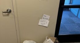 A sneaky tenant who thought she'd got away with leaving her trash around the apartment has been caught red-handed after residents uncovered a major clue in the rubbish