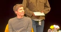 OpenAI CEO Sam Altman (pictured) was unexpectedly served with a subpoena just as he was being grilled over America¿s deepening wealth divide at a live event on Monday