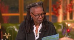 Whoopi Goldberg was passed a cautionary note from a producer on The View Monday after making a statement about Donald Trump