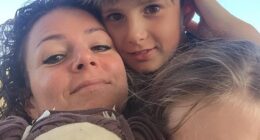 Family psychologist Dr Jo Stuart is pictured here with her two young children. She told the Daily Mail that modern employment requires parents to 'function like machines' and cautioned carers to implement rest periods or risk dire consequences to their mental health