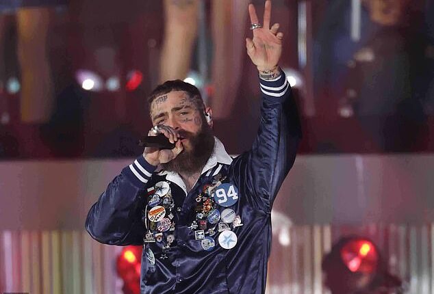 Post Malone paid tribute to Marshawn Kneeland during his halftime thanksgiving show