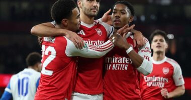 Arsenal's seat at the top of the Premier League table is deserved, according to Opta