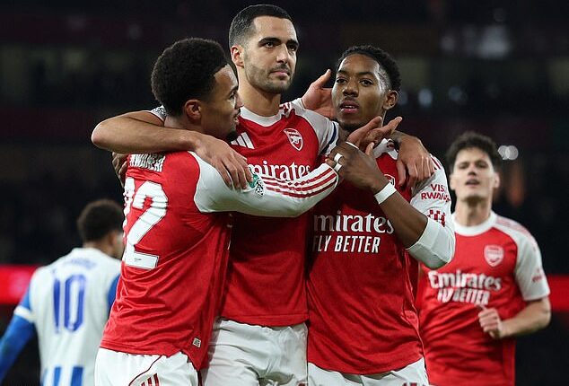 Arsenal's seat at the top of the Premier League table is deserved, according to Opta