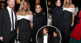 Prince Harry, Meghan Markle support pal Serena Williams at Baby2Baby Gala before attending Kris Jenner's party