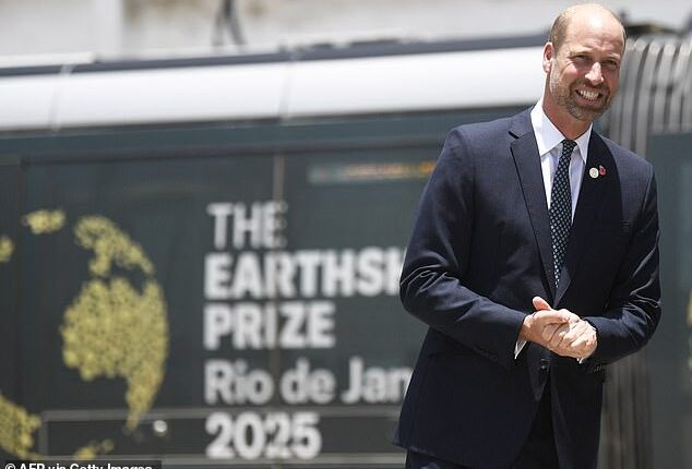 Prince William was attending the Earthshot Prize Impact Assembly at Pier 3, part of the three-day Earthshot summit in Rio, bringing together government officials, indigenous leaders and youth advocates to share inspiring Earthshot stories from the past year and highlighting investments which are helping finalists scale up their environmental solutions