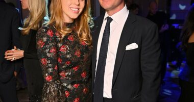 Princess Beatrice and Edoardo Mozzi pictured last month. Their Cotswolds home has been threatened by a bird flu outbreak