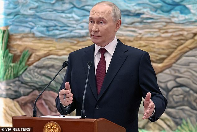 Putin says Russia is ready to fight 'until the last Ukrainian dies' if necessary and insists peace won't happen until Kyiv's troops withdraw