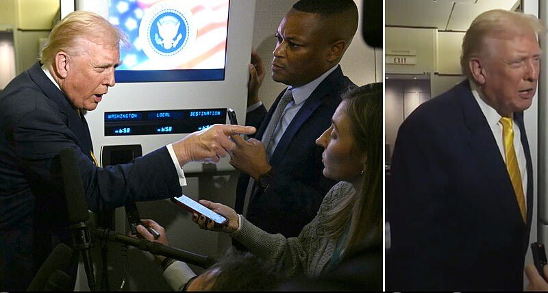 Donald Trump told a female reporter to be 'quiet, piggy' after she asked about the release of the Jeffrey Epstein files. The President, who is facing mounting pressure from lawmakers in his own party for the DOJ to publish all investigative documents related to the sexual offender, was being quizzed by journalists on Air Force One on Friday.