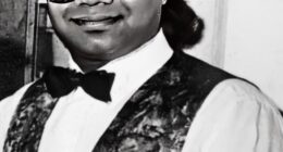 Shamsuddin Mahmood in waistcoast inthe  restaurant he worked in