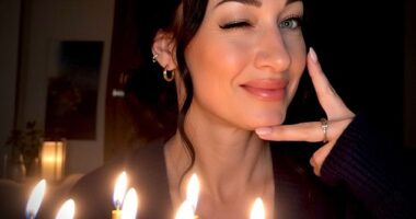 Notorious race faker Rachel Dolezal resurfaced with a stunning new look (pictured) on her 48th birthday last week - which saw her likened to Katy Perry