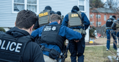 ICE and Police operation
