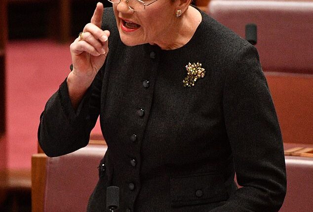 Senator Pauline Hanson is founder and leader of the Right-wing populist One Nation party in Australia