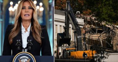 First Lady Melania Trump has her doubts about the drastic remodeling of the White House East Wing, which is now rubble. The wing was demolished so that the president could create a sprawling, gold-laden ballroom on the White House grounds - a construction project the New York developer has long wanted to bring to life. The total destruction of the over 120-year-old wing only took a few days; the dusty remains have now begun being dumped into trucks and removed from the grounds.