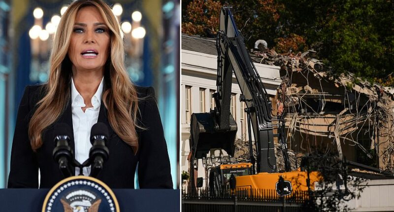 First Lady Melania Trump has her doubts about the drastic remodeling of the White House East Wing, which is now rubble. The wing was demolished so that the president could create a sprawling, gold-laden ballroom on the White House grounds - a construction project the New York developer has long wanted to bring to life. The total destruction of the over 120-year-old wing only took a few days; the dusty remains have now begun being dumped into trucks and removed from the grounds.