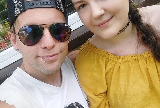Sonia Exelby (pictured, right, with her boyfriend Steve Hunt) flew to Florida last month 'seeking a violent death'