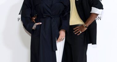 Rihanna and her partner A$AP Rocky put on a disarmingly cute united front when they hit the red carpet of the 2025 CFDA Fashion Awards on Monday evening