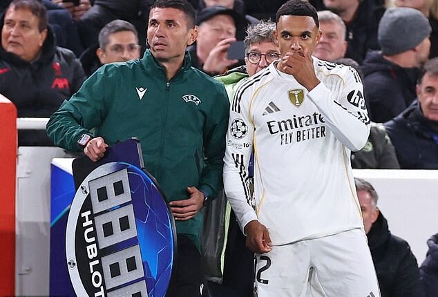 Trent Alexander-Arnold was booed by Liverpool fans on his return to Anfield on Tuesday