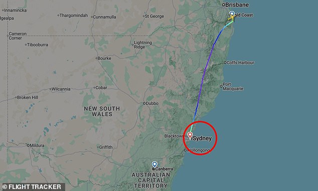 A packed Jetstar flight with almost 200 passengers onboard was diverted to Sydney after an 'unusual' smell was detected in the air vents (pictured)
