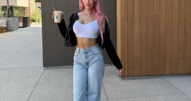 Denise Richards' daughter Sami Sheen felt compelled to remind her combined 489K following that 'social media is fake' as well as the many surgical enhancements she's done to herself (pictured September 10)