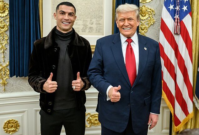 Cristiano Ronaldo was invited to Donald Trump's black-tie dinner at the White House Tuesday