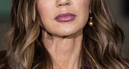 Noem is seen here in 2025 as a member of the cabinet