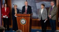 Immediately after the vote, Independent Senator Angus King held a press conference alongside the Democrats who, with him, voted with the Republicans to push the bill through