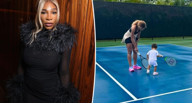 Serena Williams shares rare snaps of daughter Adira, 2, playing tennis