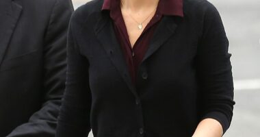 Disgraced Smallville actress Allison Mack, 43, has confirmed she wed former Neo-Nazi Frank Meeink in Jewish ceremony five months ago. Pictured in 2018 in NYC